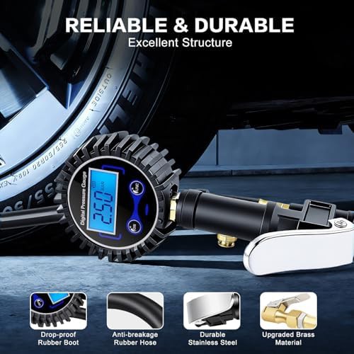 Digital Tire Pressure Gauge Inflator — photo 4