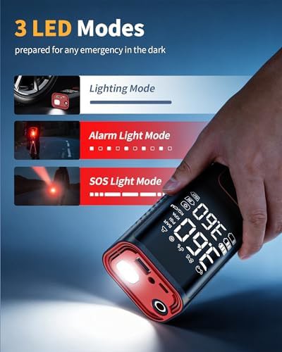 Red Cordless Portable Air Compressor — photo 5
