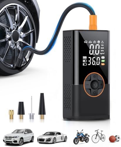 High speed portable black tire pump