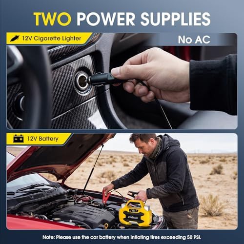 Heavy Duty Dual Cylinder Tire Inflator Pump — photo 4