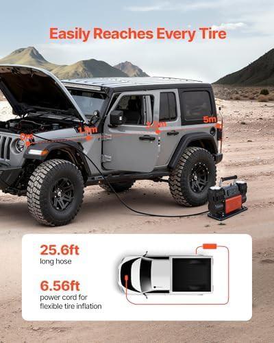 Auto Stop Portable Inflator with LCD Display — photo 4