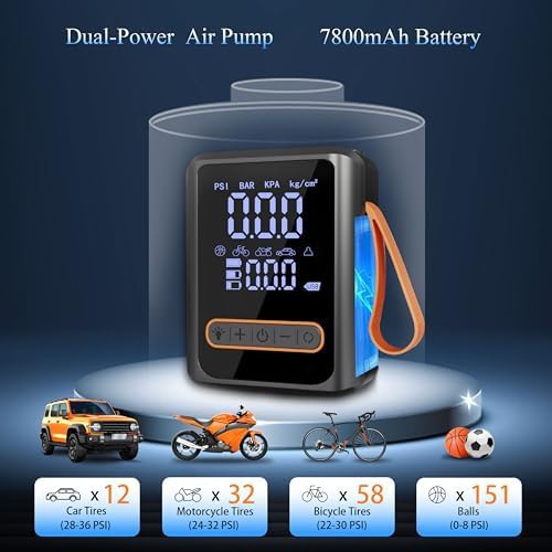 Dual cylinder portable tire air pump — photo 4