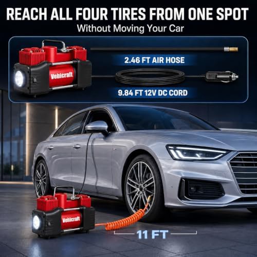 Dual Cylinder 150 PSI Car Air Pump — photo 3