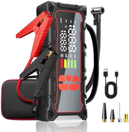 Car jump starter and 160 PSI inflator