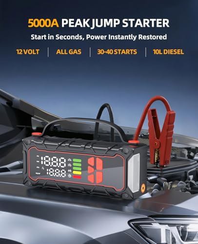 Car jump starter and 160 PSI inflator — photo 3