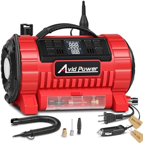 portable tire inflator dual power