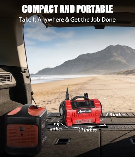 Avid power portable tire inflator dual power — photo 3