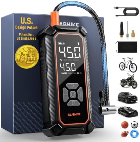 Handheld Cordless Bike Pump with 150 PSI Capacity
