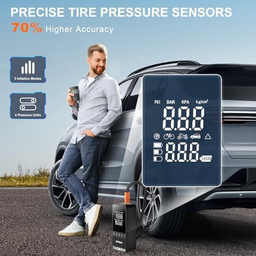 Cordless Smart Mini Bike and Car Pump — photo 4