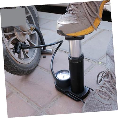 Black high pressure foot activated floor pump — photo 4