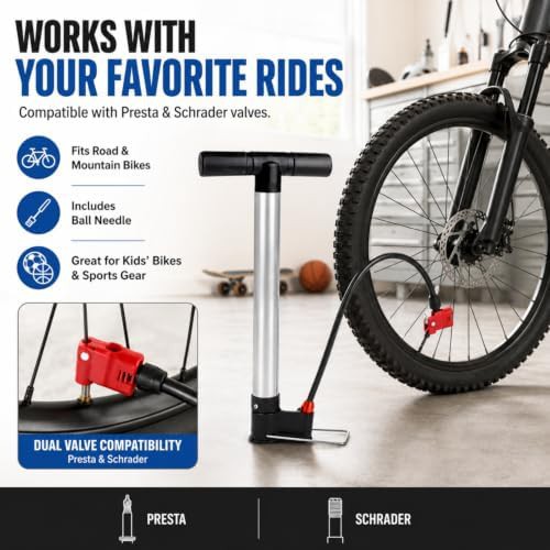 High Pressure Universal Bike Floor Pump — photo 4