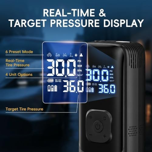 Cordless Portable Air Pump with Digital Gauge — photo 5