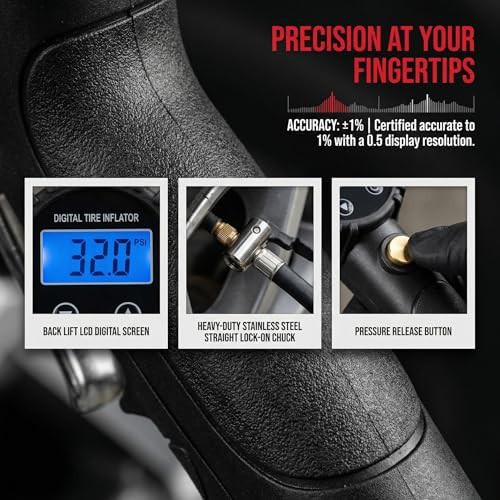 Heavy duty digital tire gauge kit — photo 3