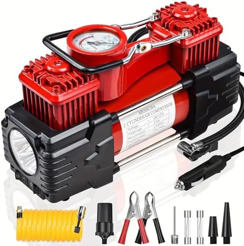 Portable dual cylinder pump with analog gauge