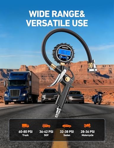 Digital tire pressure gauge with inflator — photo 4