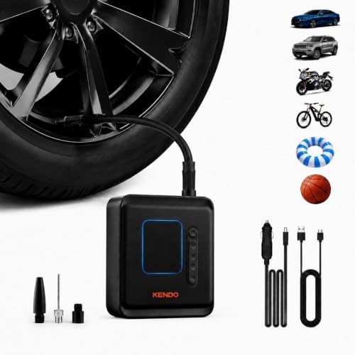 Cordless Tire Inflator with Car Charger