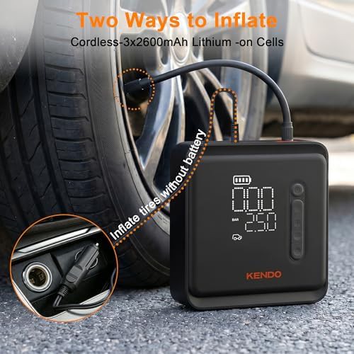 Cordless Tire Inflator with Car Charger — photo 5