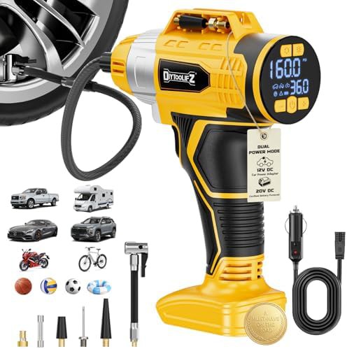cordless 160PSI auto off inflator