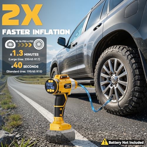 DIYtoolifz cordless 160PSI auto off inflator — photo 3