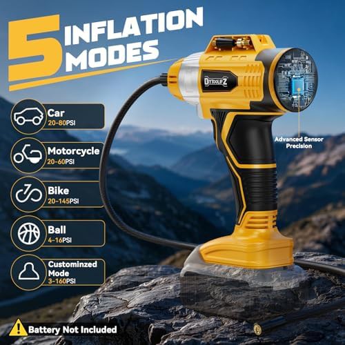 DIYtoolifz cordless 160PSI auto off inflator — photo 5