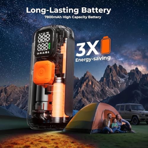 Black cordless twenty two cylinder air pump — photo 4