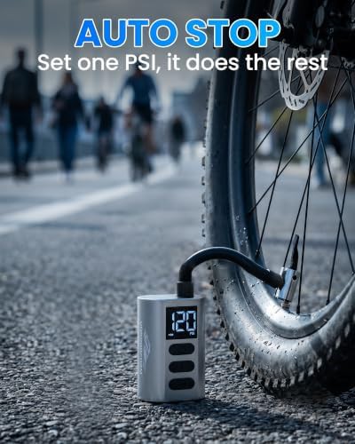 Mini electric bicycle tire air pump — photo 4