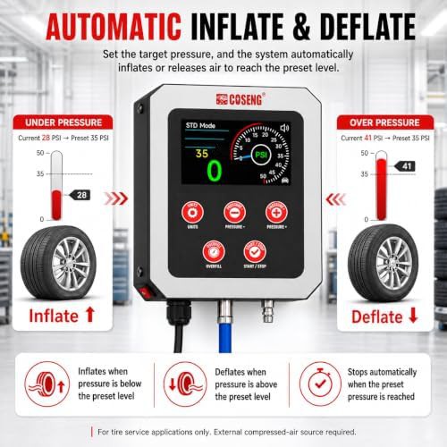 Wall mounted automatic tire inflator and deflator — photo 5