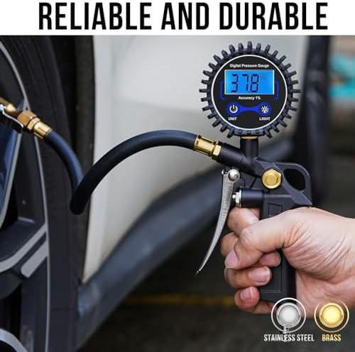 Digital tire pressure gauge 250 PSI — photo 4