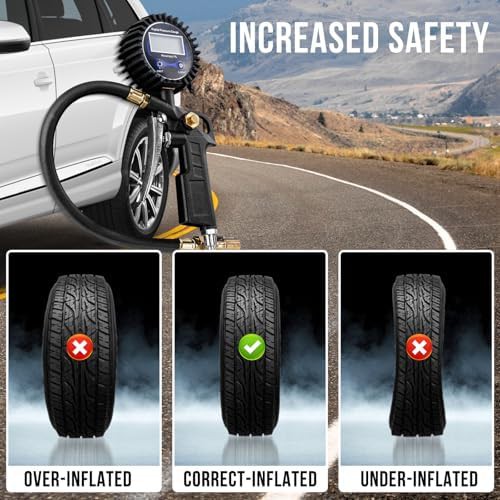 Digital tire pressure gauge 250 PSI — photo 5