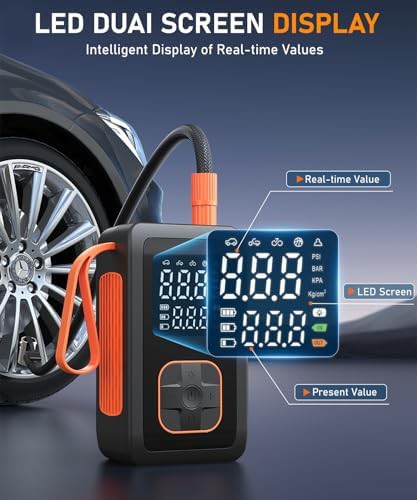 Cordless 12V hybrid black air pump — photo 3